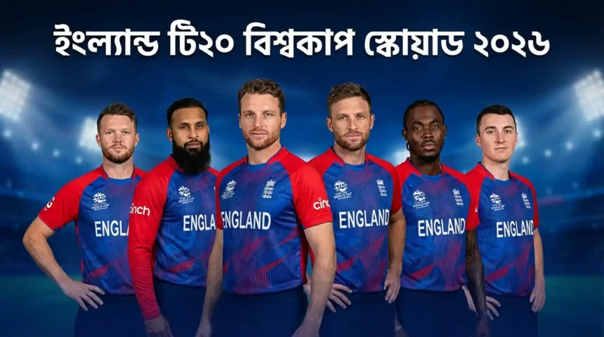 ইংল্যান্ড টি২০ বিশ্বকাপ স্কোয়াড ২০২৬