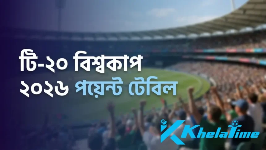 টি-২০ বিশ্বকাপ ২০২৬ পয়েন্ট টেবিল