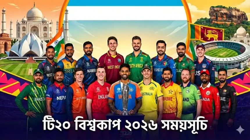 ২০২৬ টি২০ বিশ্বকাপের সময়সূচি