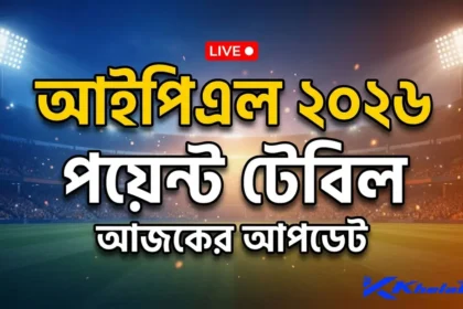 আইপিএল ২০২৬ পয়েন্ট টেবিল আজকের আপডেট