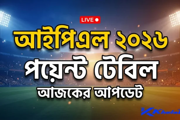 আইপিএল ২০২৬ পয়েন্ট টেবিল আজকের আপডেট
