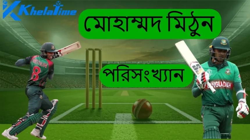 মোহাম্মদ মিঠুন এর পরিসংখ্যান